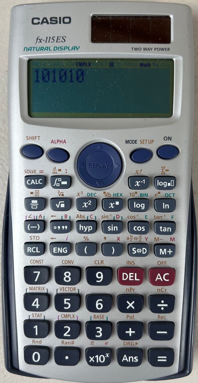 Casio FX-115 ES Display Advanced Scientific Calculator Solar Power TESTED